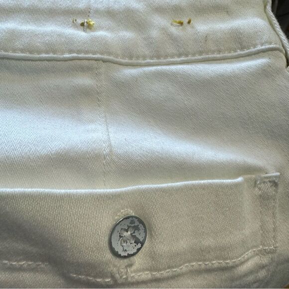 Anthropologie Pilcro Wide-Leg White Denim Jean Pants Size 26 - Picture 7 of 12